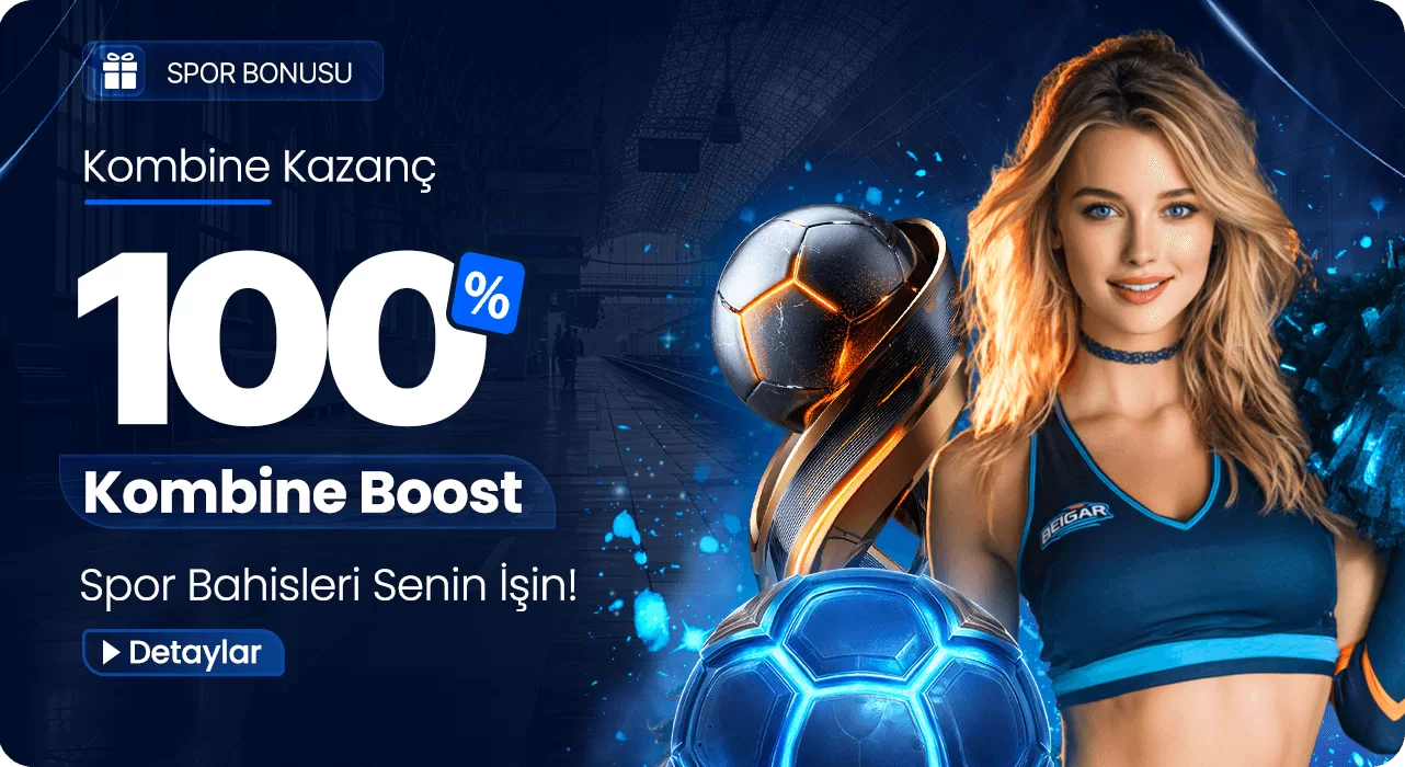 Betgar spor bahislerinde %100 kombine boost promosyon bannerı