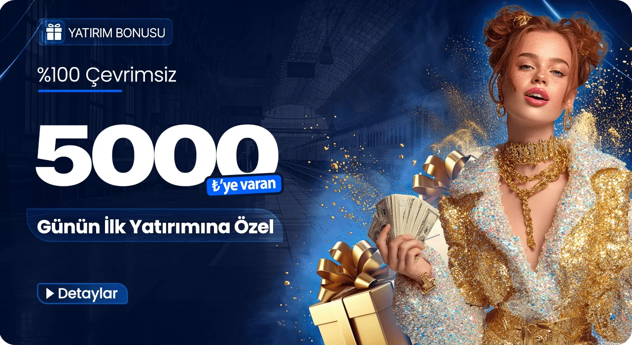 %100 çevrimsiz 5000₺'ye varan bonus (ilk yatırım) Betgar ilk yatırımla %100 çevrimsiz bonus: 5000₺'ye varan teklif promosyon bannerı