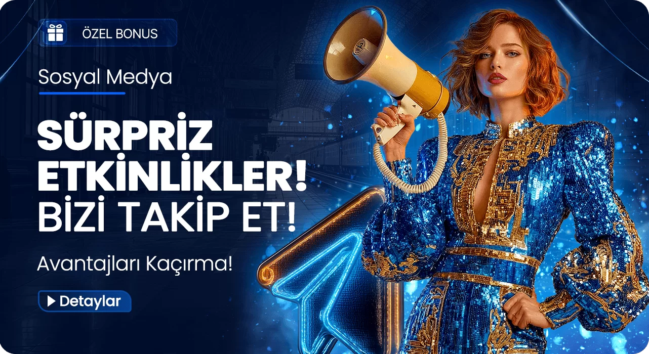 Betgar sosyal medya sürpriz etkinlikleri için takip çağrısı bannerı