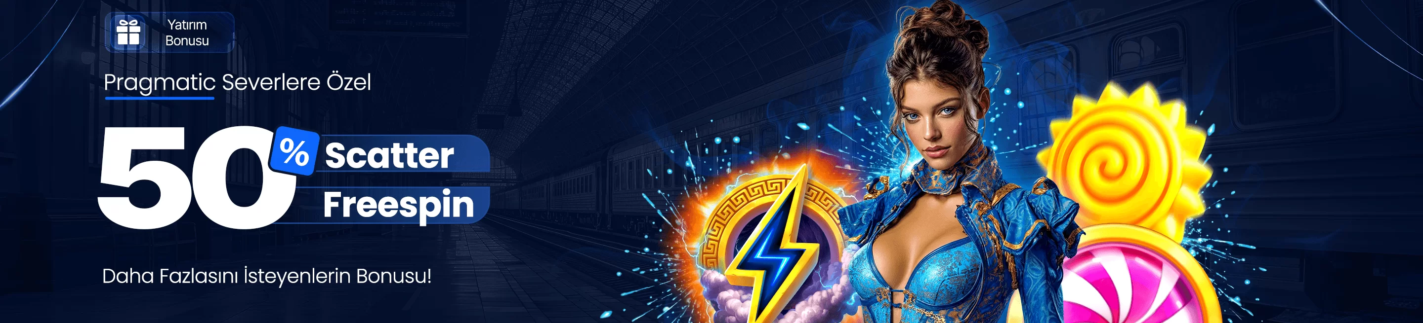 Betgar Pragmatic severlere özel %50 scatter freespin bonusu kampanya bannerı